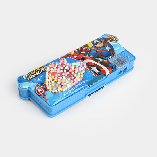 Double Sided Multi-functional Magnetic Pencil Box