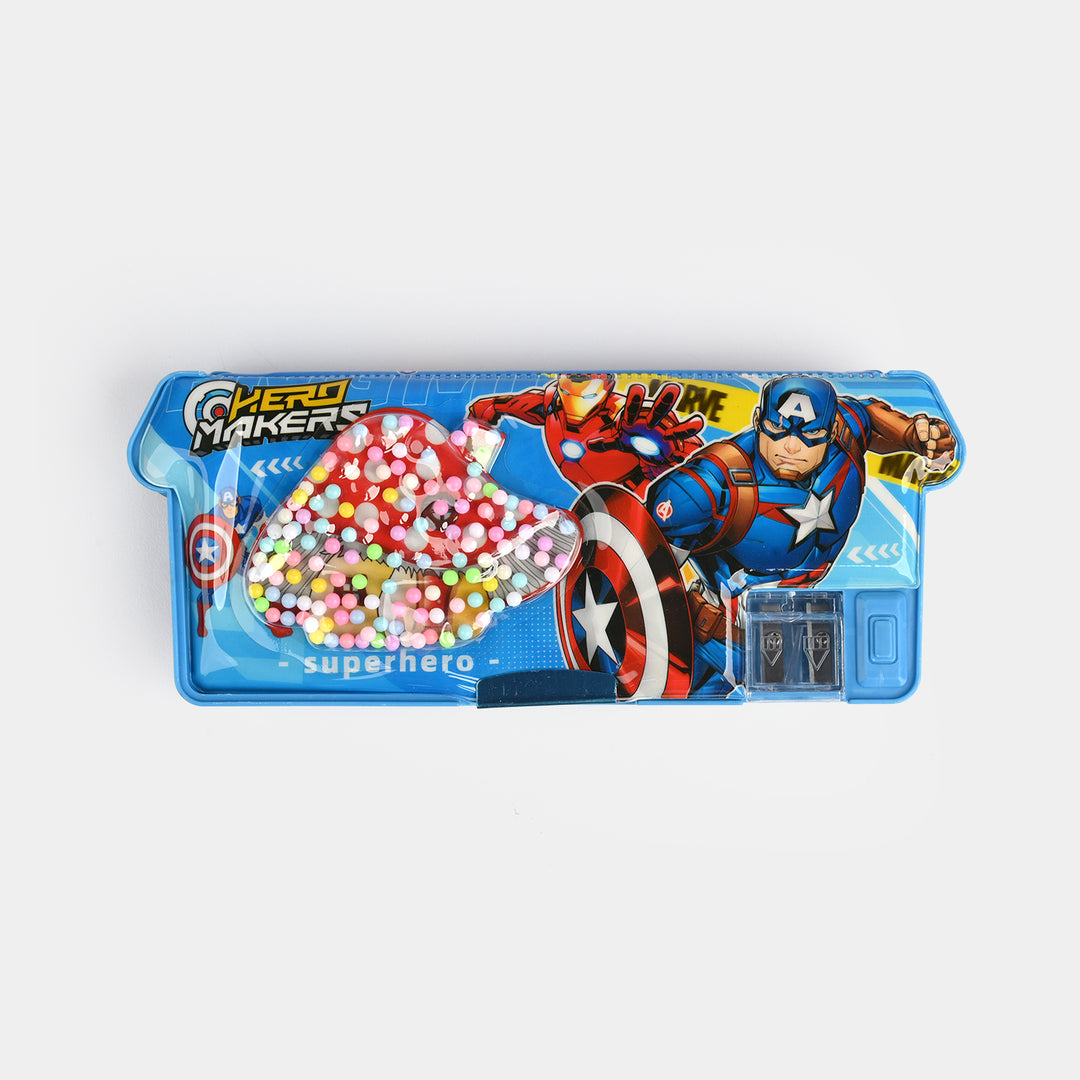 Double Sided Multi-functional Magnetic Pencil Box