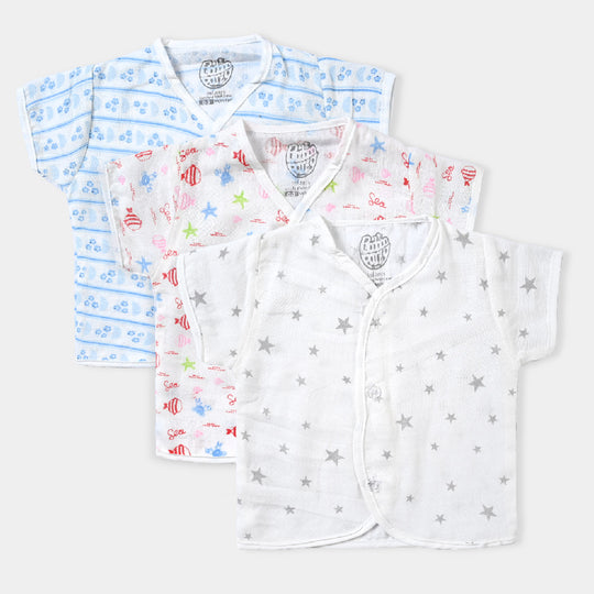Pack Of 3 Infant Summer Shirt | 0-3Months
