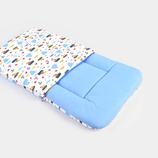 Baby Carry Nest Printed -White Blue Fish