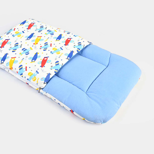 Baby Carry Nest Printed -White Blue Plane