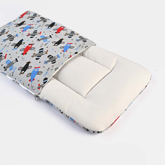 Baby Carry Nest Printed-Grey Plane