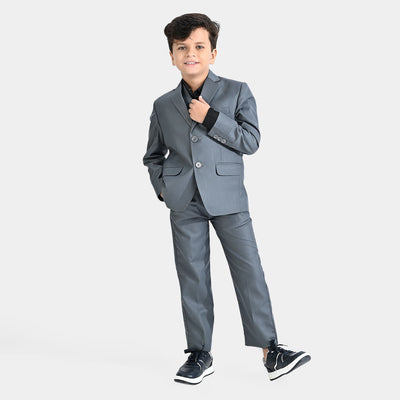 Boys Coat Pant 3PC Suit-GREY