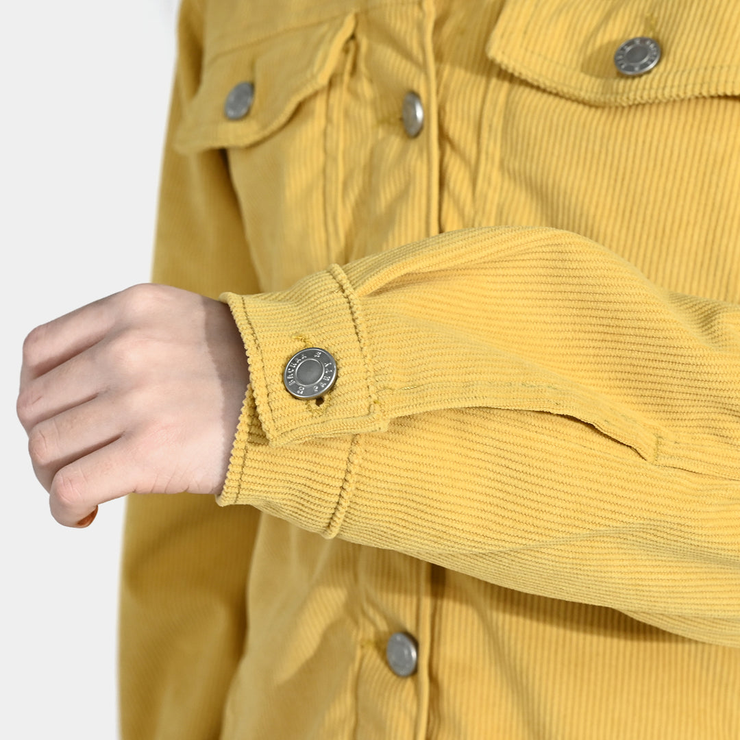 Girls Corduroy Jacket Outstanding-Yellow