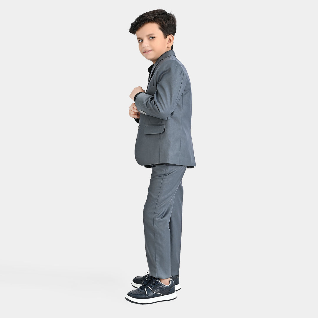 Boys Coat Pant 3PC Suit-GREY