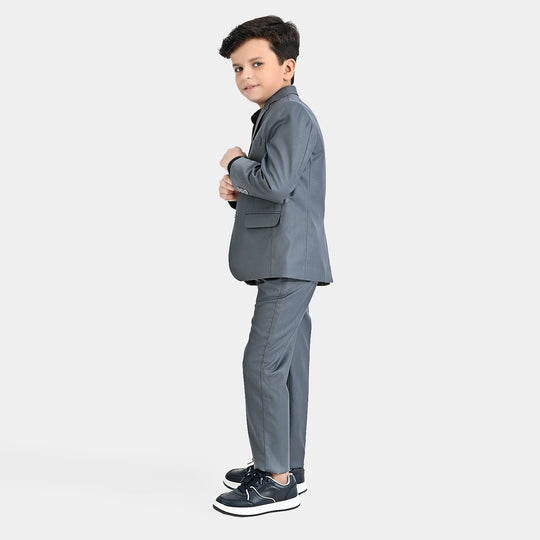 Boys Coat Pant 3PC Suit-GREY