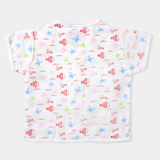 Pack Of 3 Infant Summer Shirt | 0-3Months