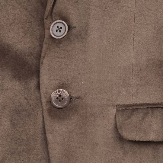 Boys Suede Blazer-Light BROWN