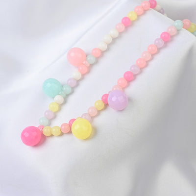 GIRLS CHARM BEADED NECKLACE & BRACELET