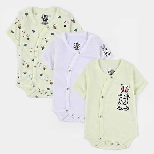 Infant Baby Cotton Cut Design Romper Set (Pack of 3)