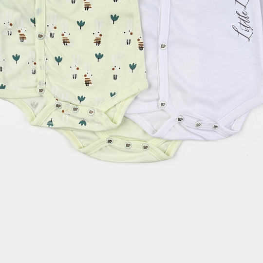 Infant Baby Cotton Cut Design Romper Set (Pack of 3)