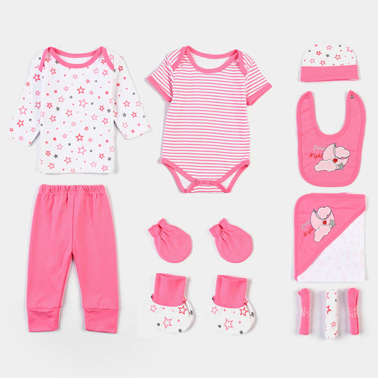 Baby Infant Starter Set 11 Pcs Star-Pink