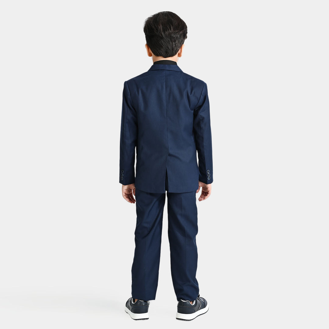 Boys Coat Pant 3PC Suit-Navy Blue