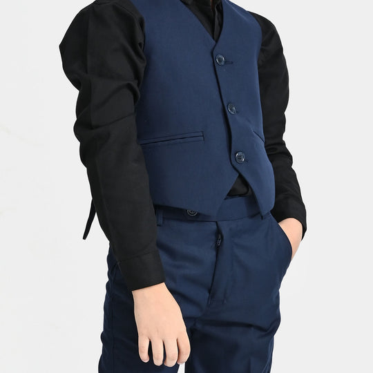 Boys Coat Pant 3PC Suit-Navy Blue