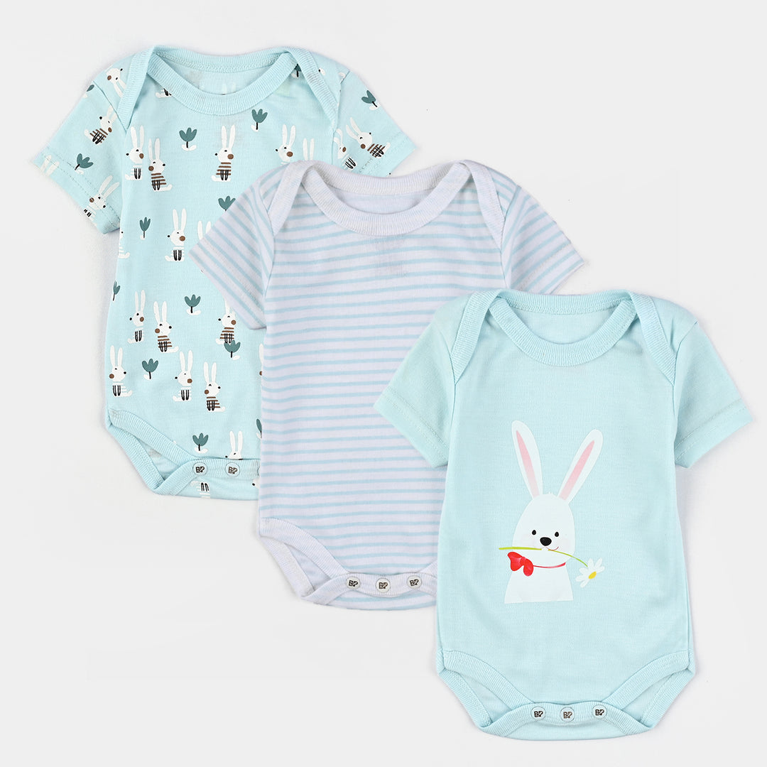 3-Pack Baby Bodysuits – Short Sleeve & Super Soft