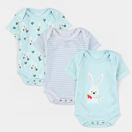 3-Pack Baby Bodysuits – Short Sleeve & Super Soft