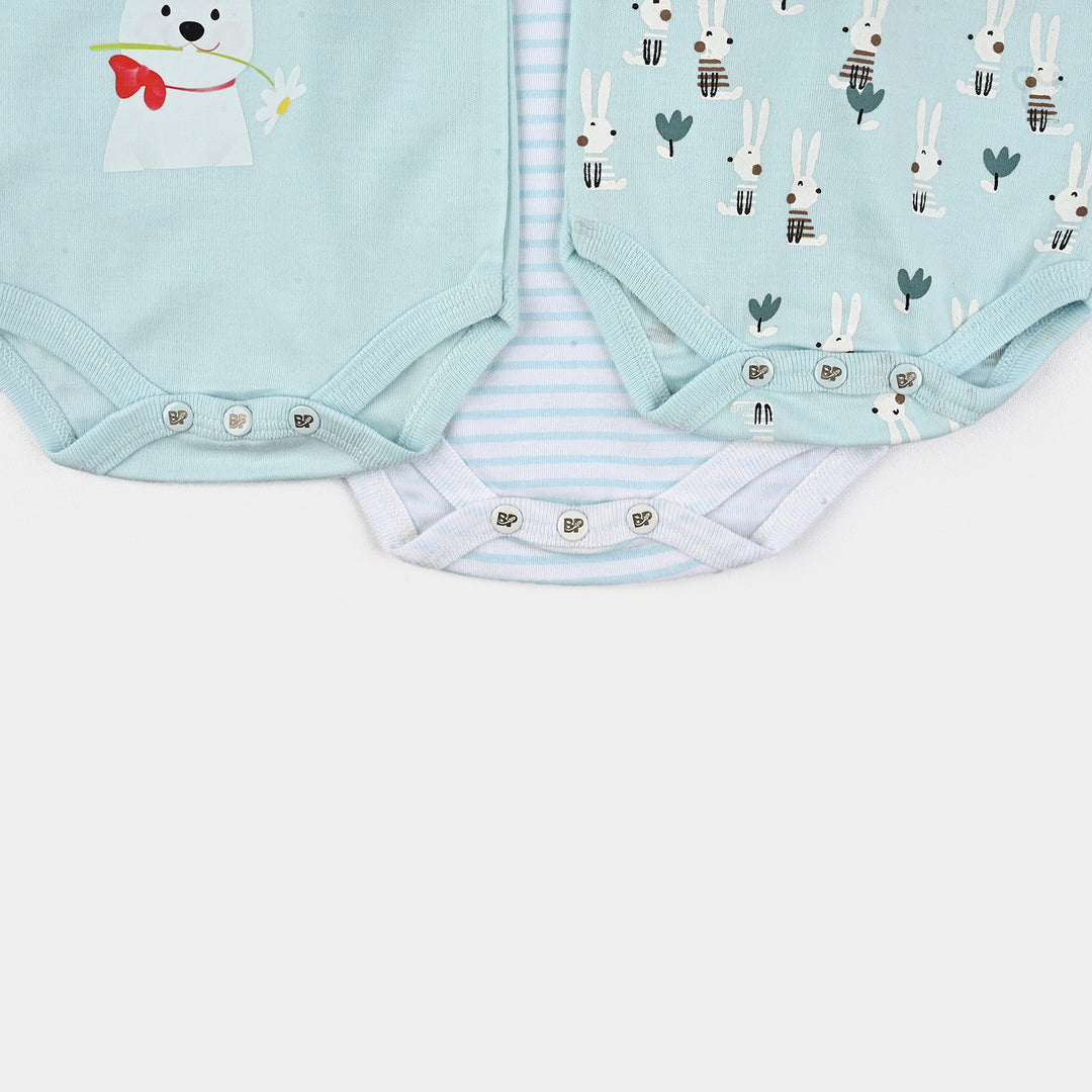 3-Pack Baby Bodysuits – Short Sleeve & Super Soft