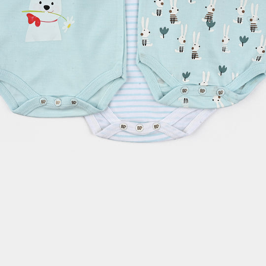 3-Pack Baby Bodysuits – Short Sleeve & Super Soft