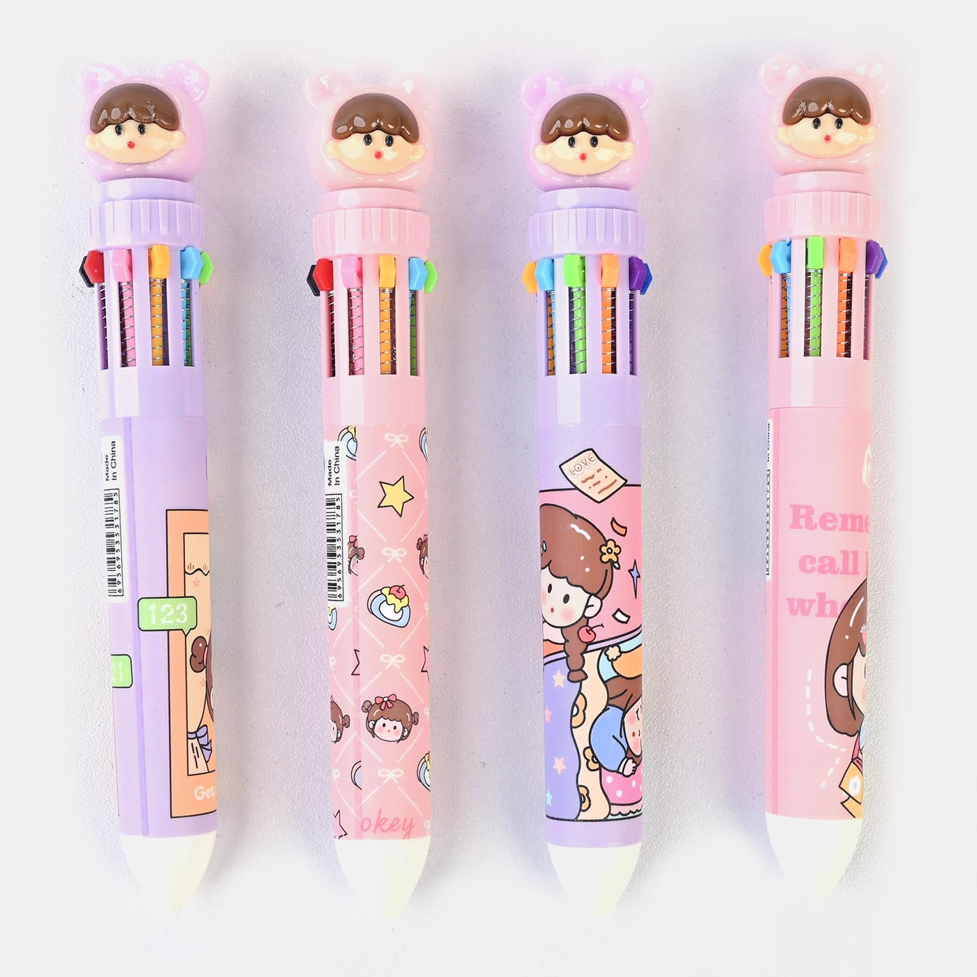 Multi Color Pack Of 4 Pen Bear For Kids