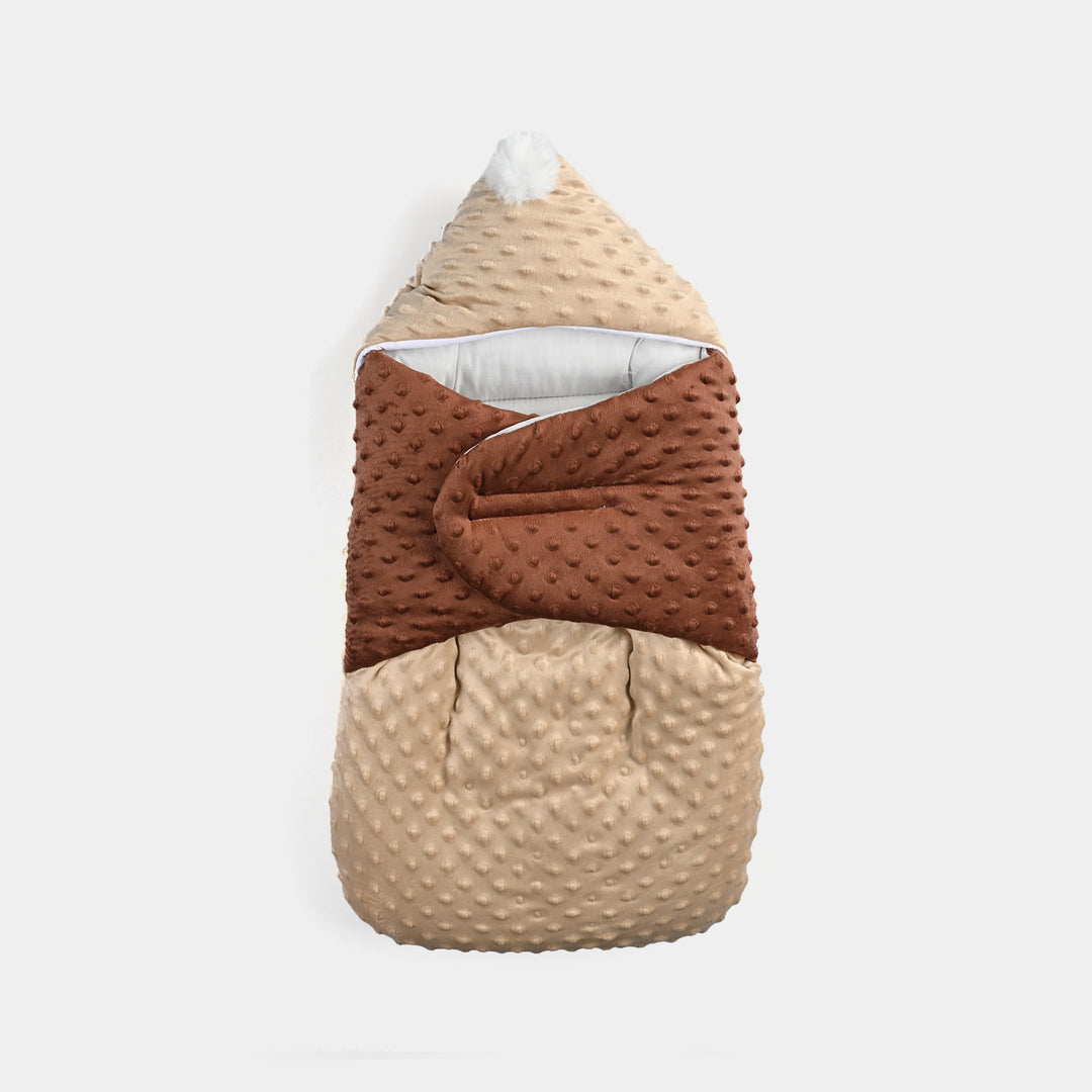 Hooded Baby Carry Nest Minky Dots