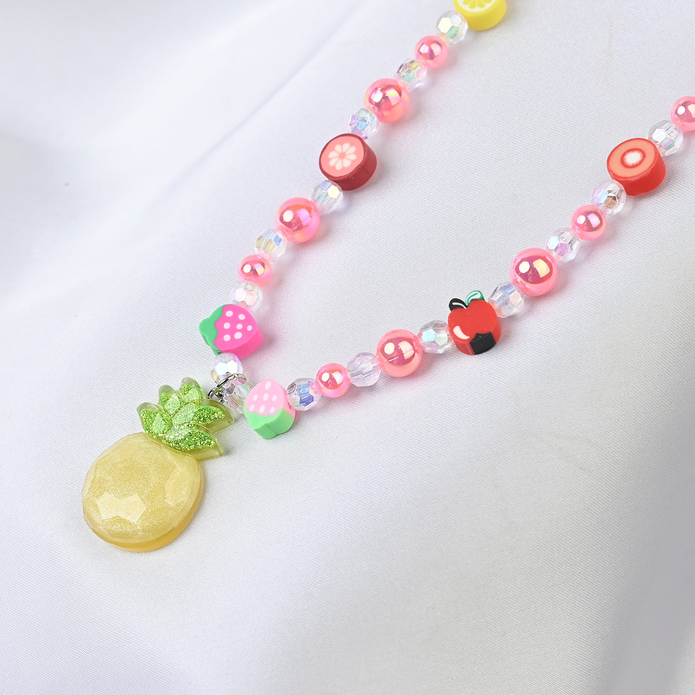 GIRLS CHARM BEADED NECKLACE & BRACELET