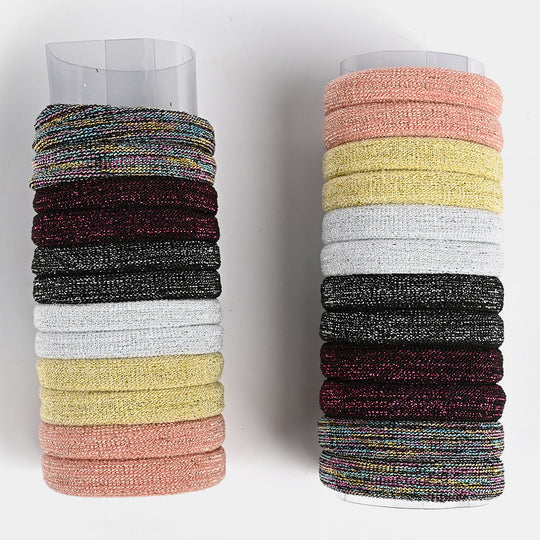 Girls Multicolor Hair Ties/Pony Set