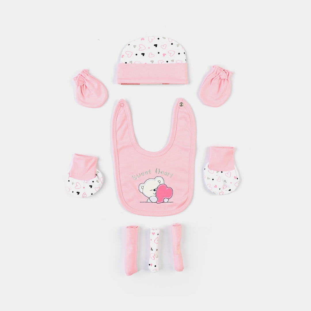 Baby Infant Starter Set 11 Pcs Heart-Light Pink