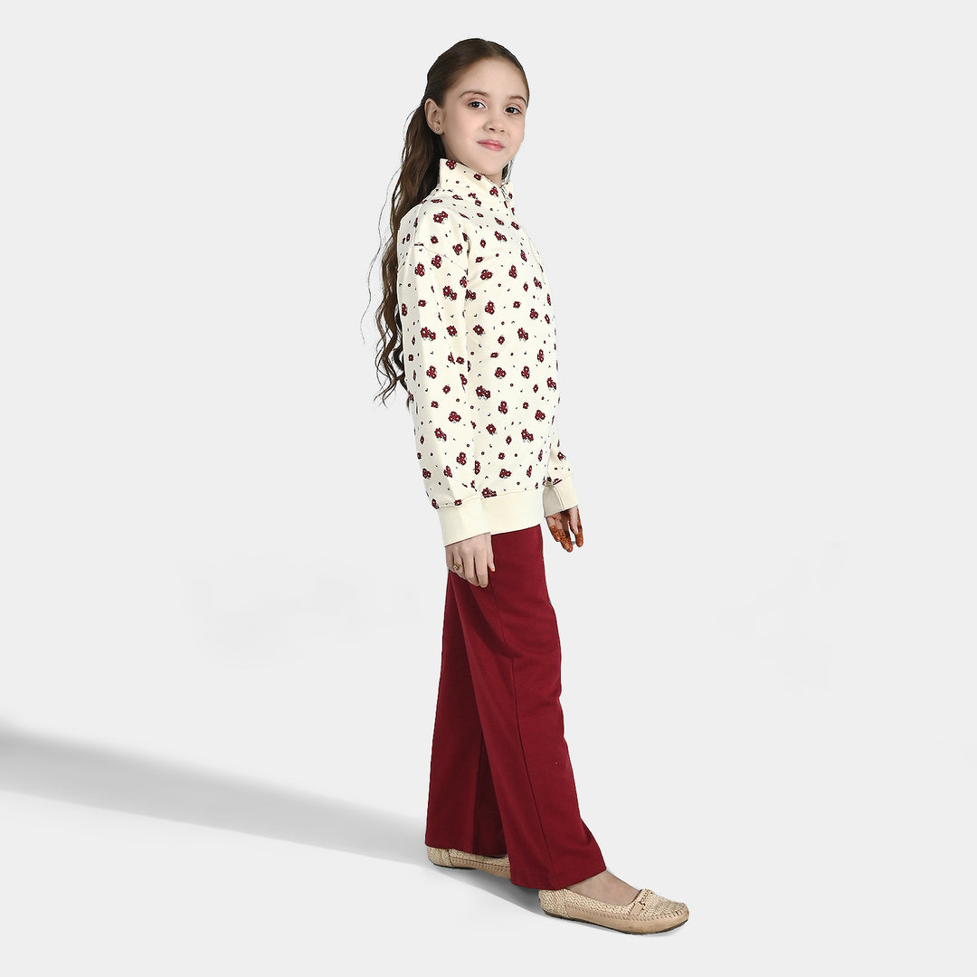 Girls Jersey/Terry 2 Piece Suit