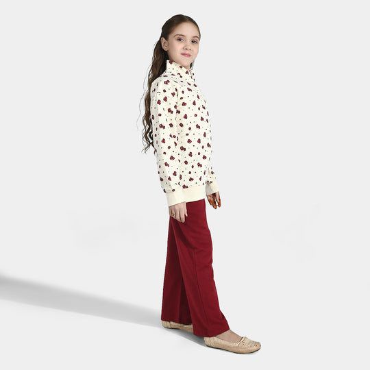 Girls Jersey/Terry 2 Piece Suit