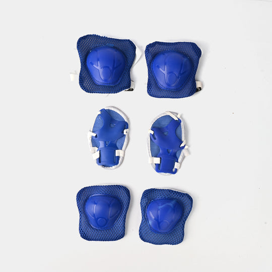 SPORTS SKATE SHOES WITH 6 IN 1 SAFETY PADS SET - BLUE