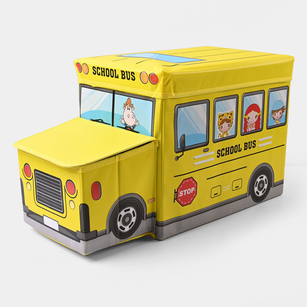 Kids Bus Storage Box Yellow 779