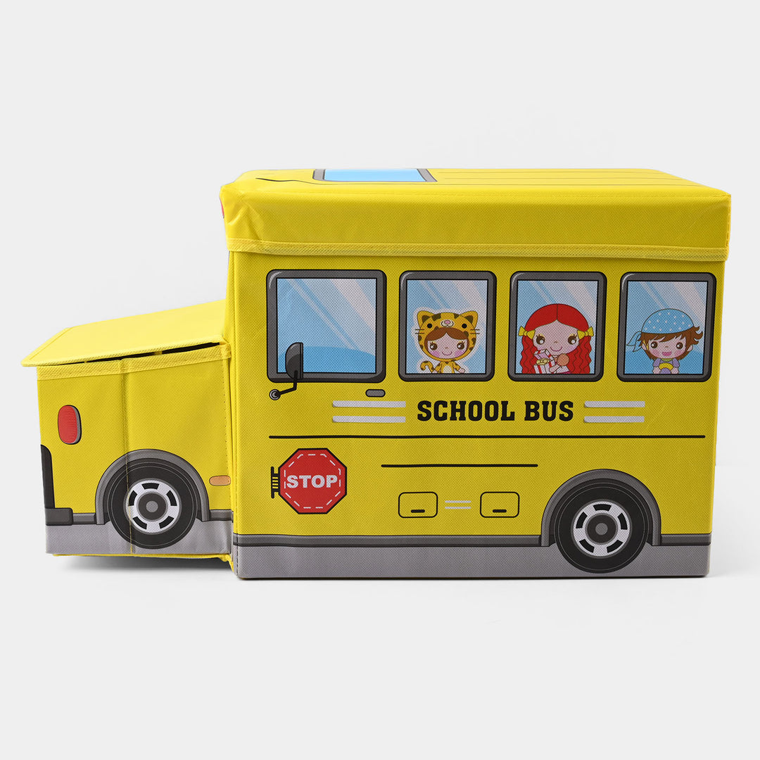 Kids Bus Storage Box Yellow 779