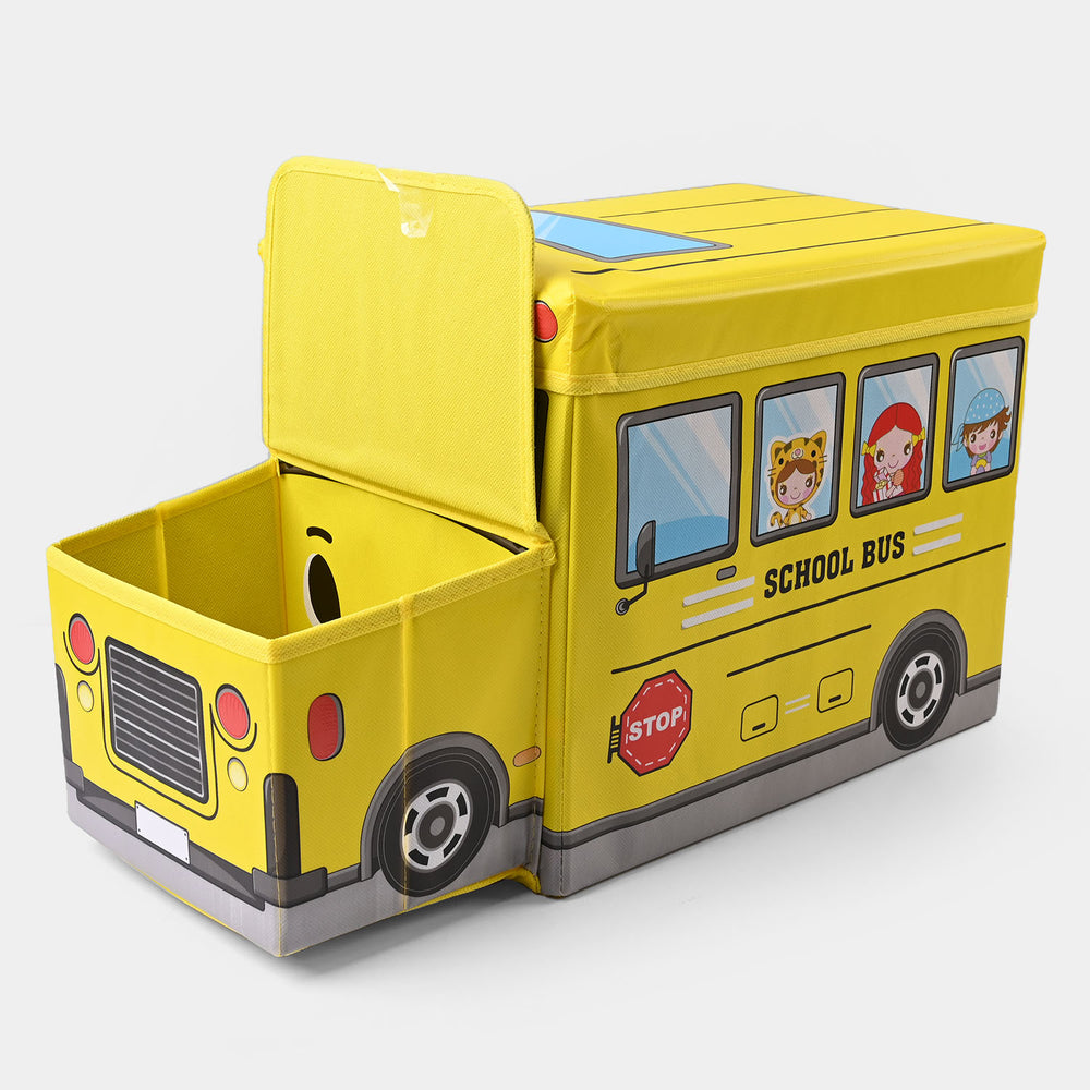 Kids Bus Storage Box Yellow 779