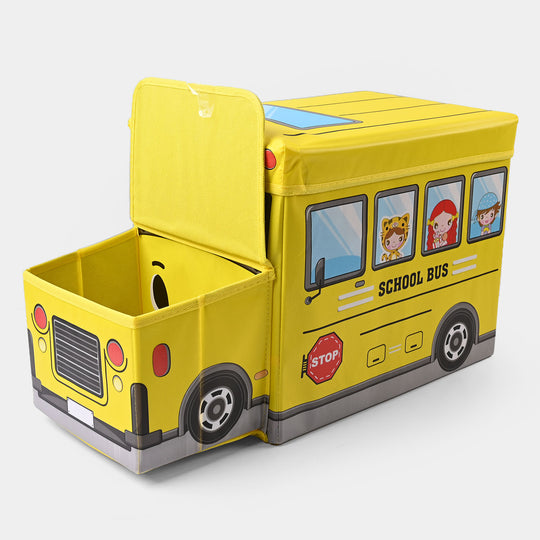 Kids Bus Storage Box Yellow 779