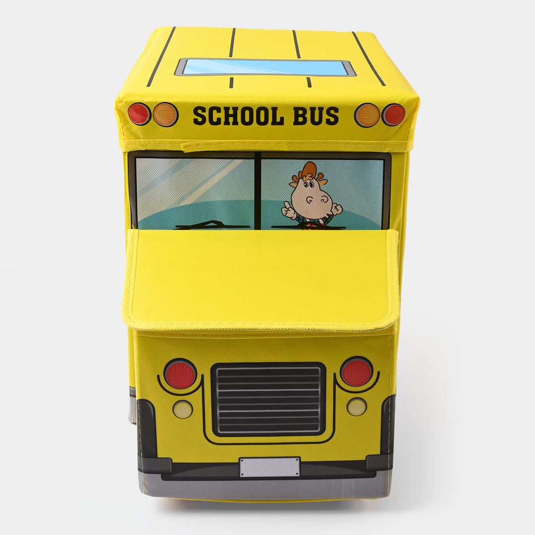 Kids Bus Storage Box Yellow 779