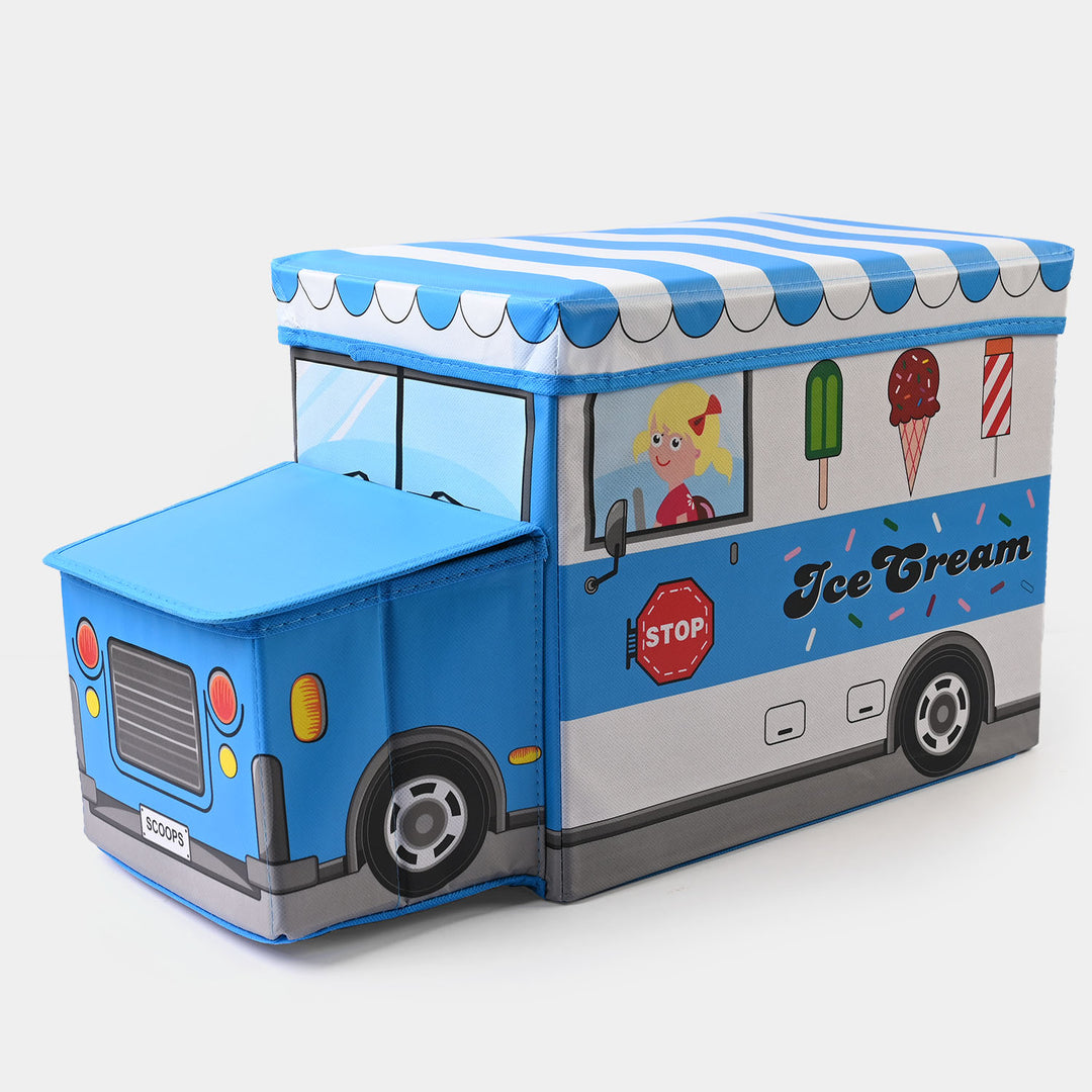 Kids Bus Storage Box Blue 779