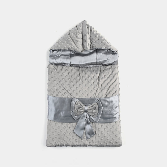 Hooded Baby Carry Nest Tie Bow