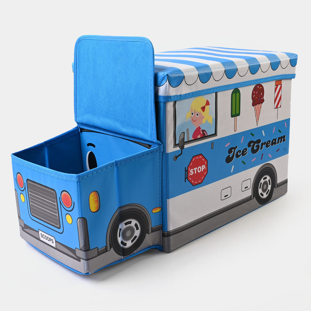 Kids Bus Storage Box Blue 779