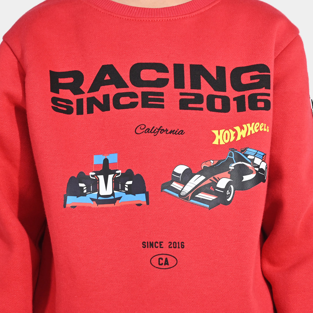 Boys Fleece 2 Piece Suit (Racing) - Red