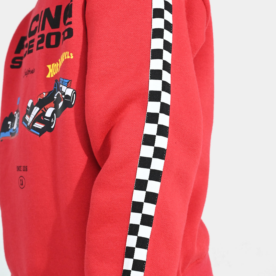 Boys Fleece 2 Piece Suit (Racing) - Red