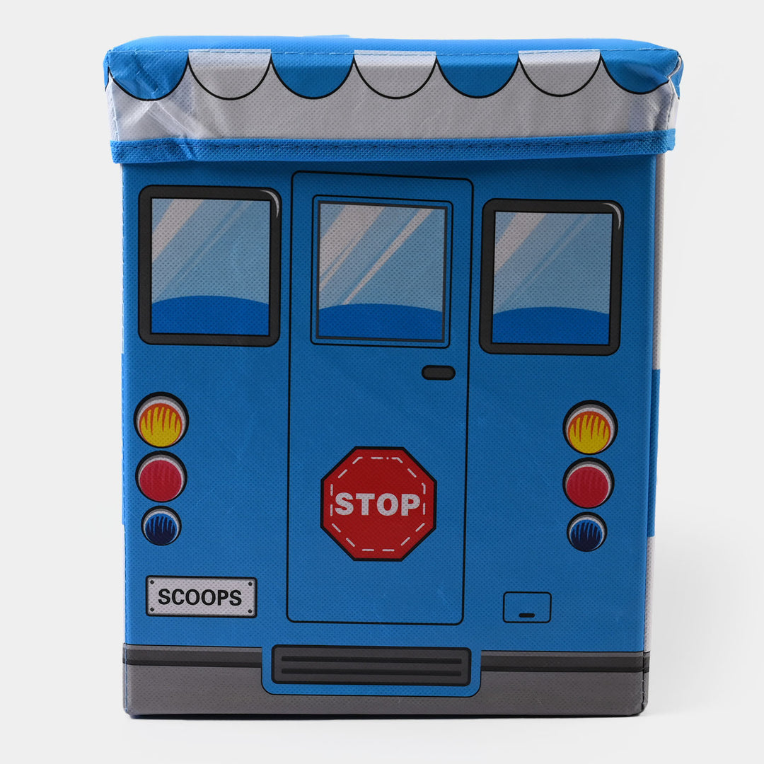 Kids Bus Storage Box Blue 779