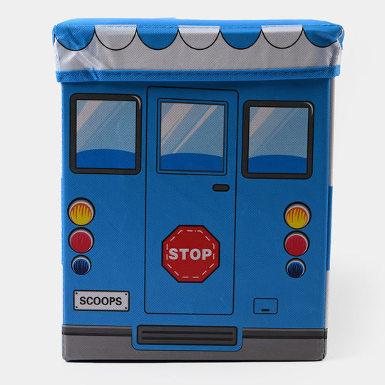 Kids Bus Storage Box Blue 779