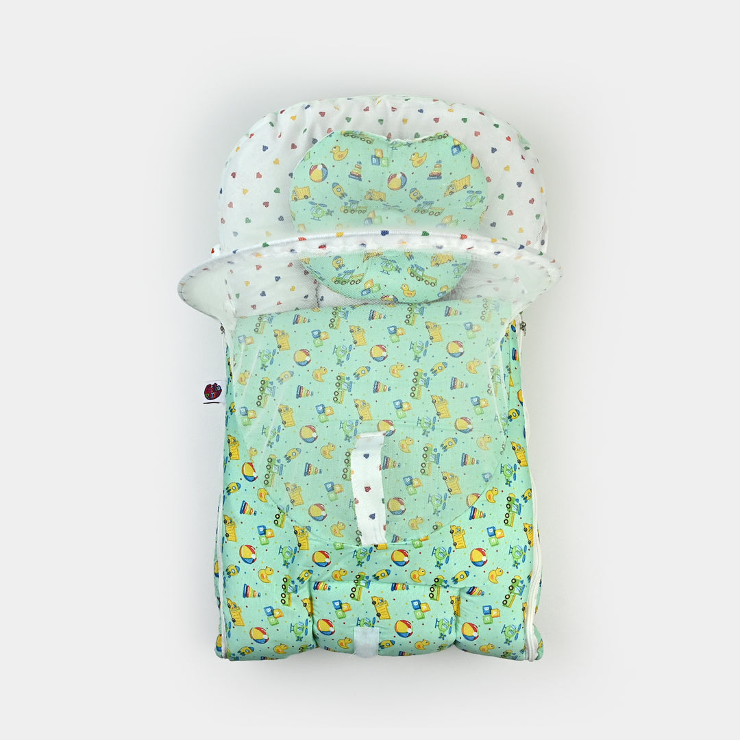 Baby Carry Nest With Net Car | Green