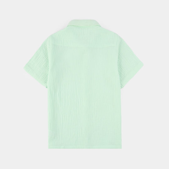 Boys Gauze Shirt (Sun Shine) - Green