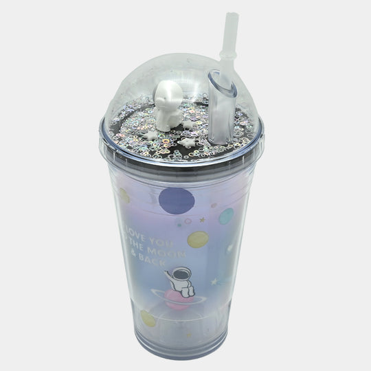 Fancy Straw Glass/Cup For Kids