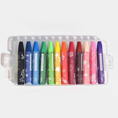 Oil Pastel Smooth 12Colors  For Kids