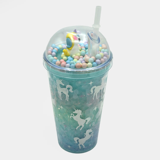 Fancy Straw Glass/Cup For Kids