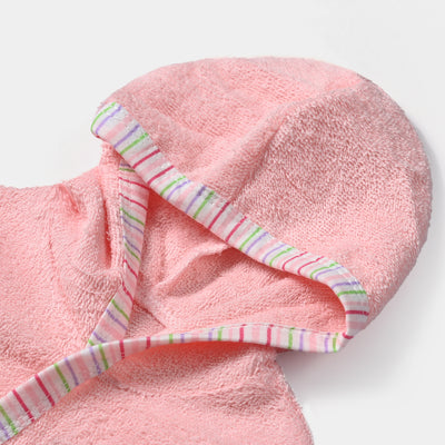 Hooded Baby Bath Gown | Pink