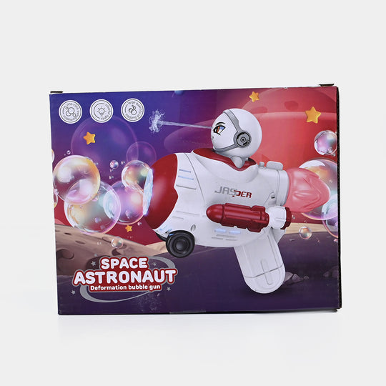 Space Astronaut Deformation Bubble Blaster with Lights