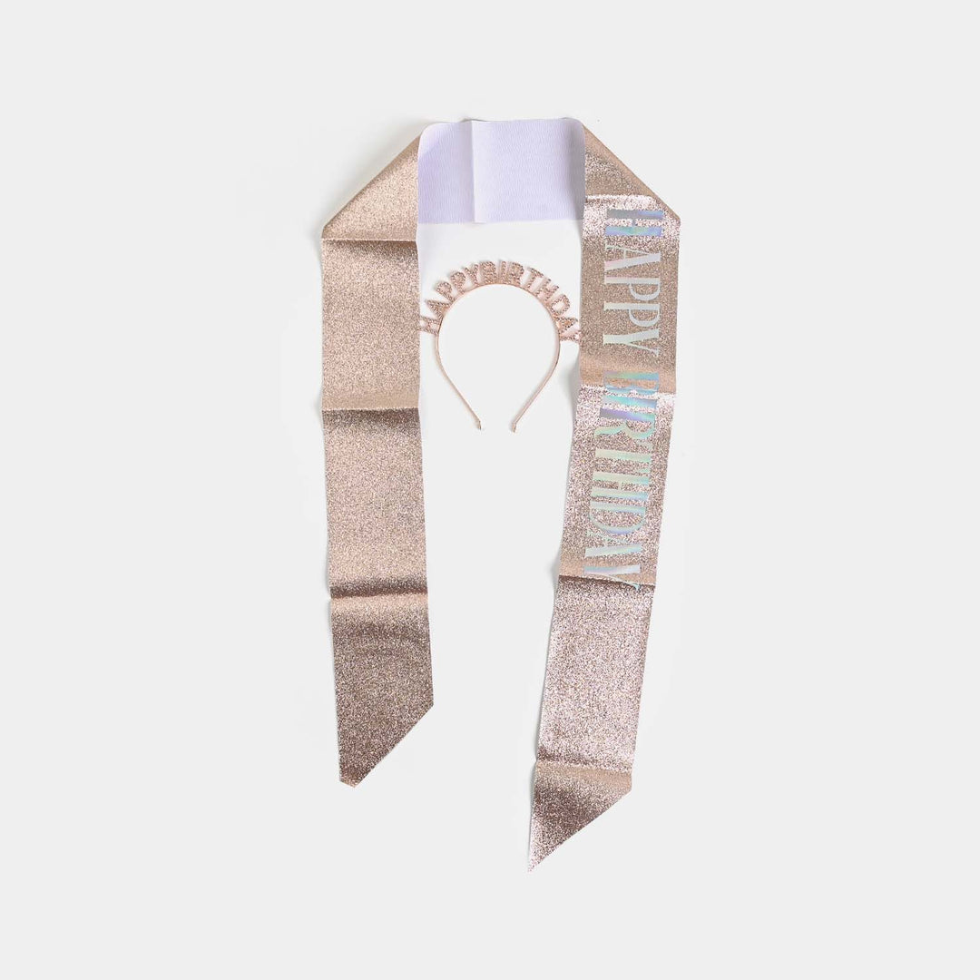 Crown With Sash For Girls
